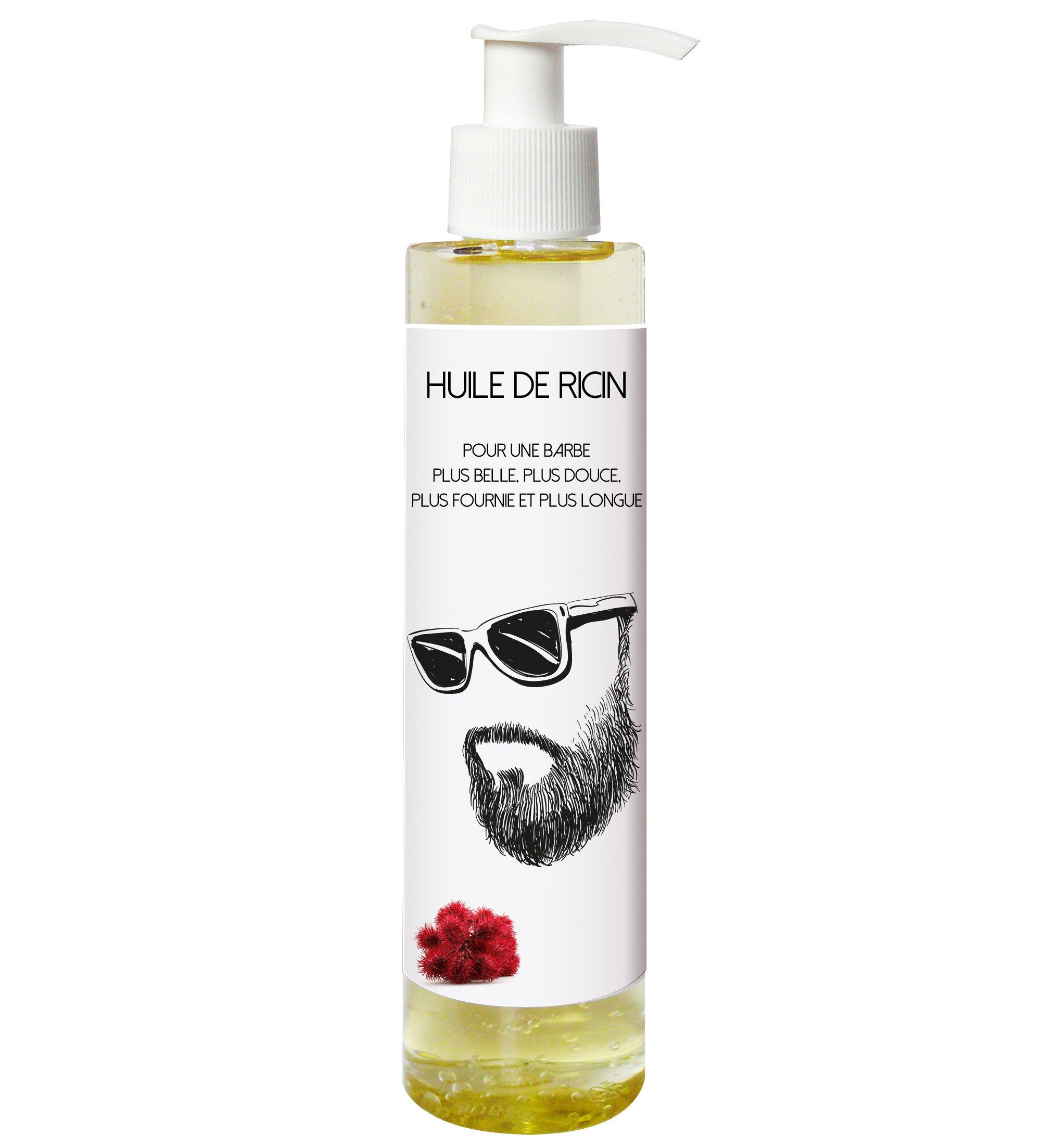 Huile de ricin pour entretenir la barbe