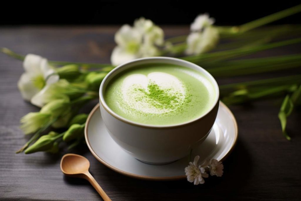 latte matcha vanille