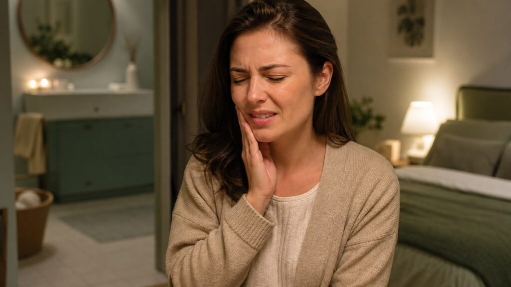 Douleur dentaire nocturne : gestes prudents en attendant un dentiste